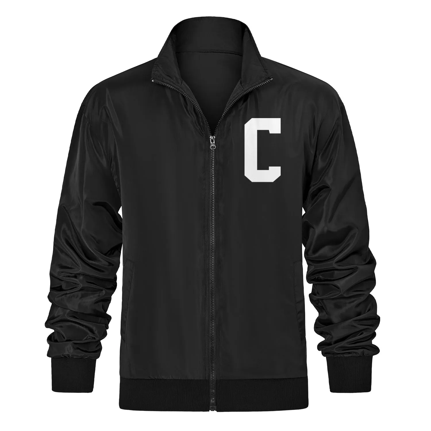 Custom Black Bomber Jacket — Add Monogram Initial / Name / Number sold by Tailorly product image thumbnail 2