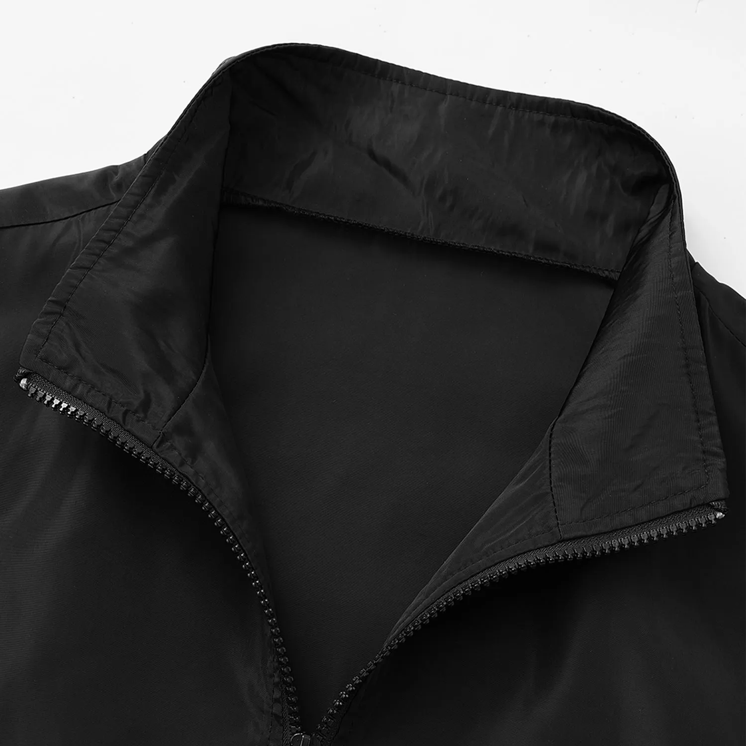 Custom Black Bomber Jacket — Add Name/Logo sold by Tailorly product image thumbnail 4