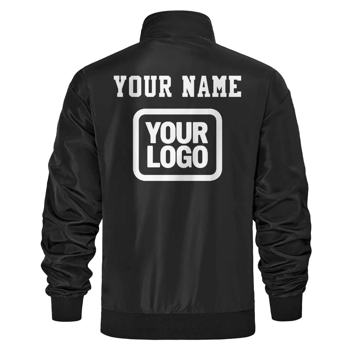 Custom Black Bomber Jacket — Add Name/Logo sold by Tailorly product image thumbnail 3