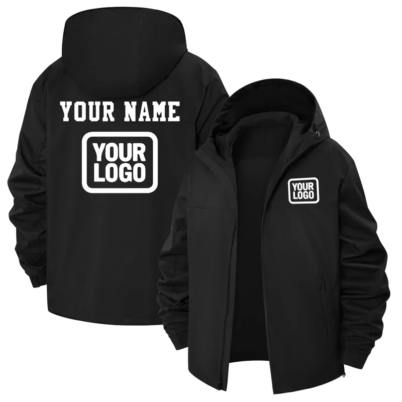 Custom Water-Resistant Windbreaker — Add Name/Logo sold by Tailorly