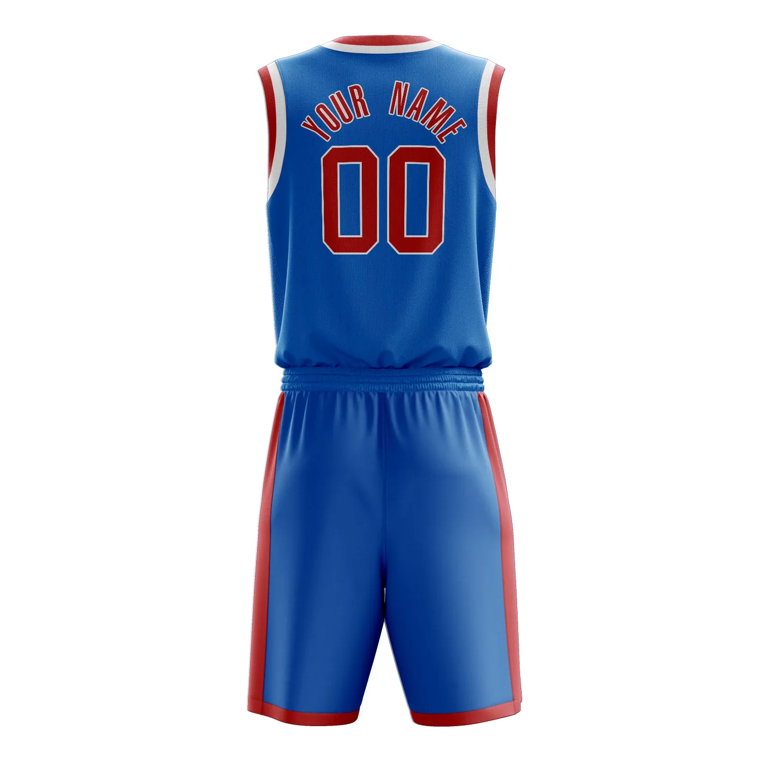 Custom Blue Red Solid Color Basketball Set sold by Tailorly product image thumbnail 4