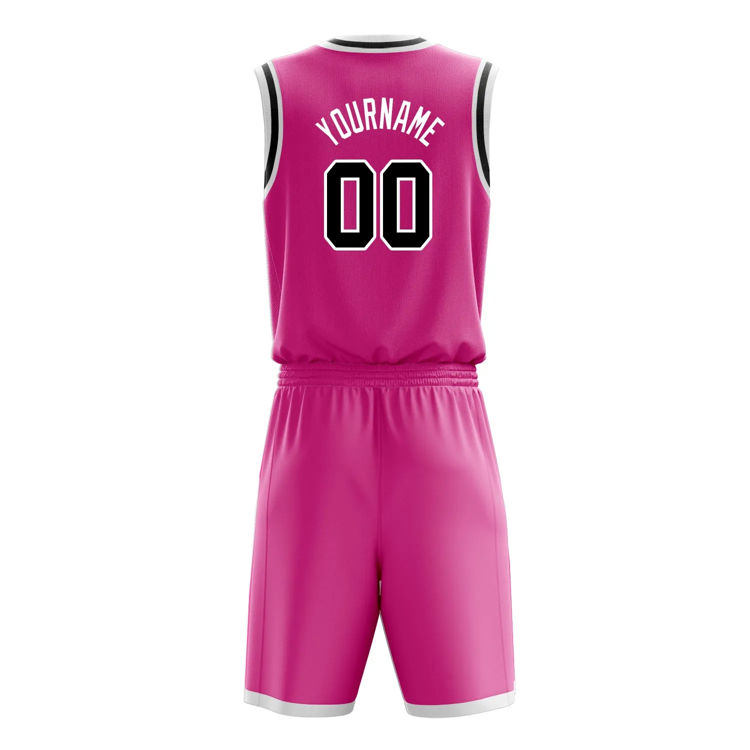 Custom Pink Black Solid Color Basketball Set sold by Tailorly product image thumbnail 4
