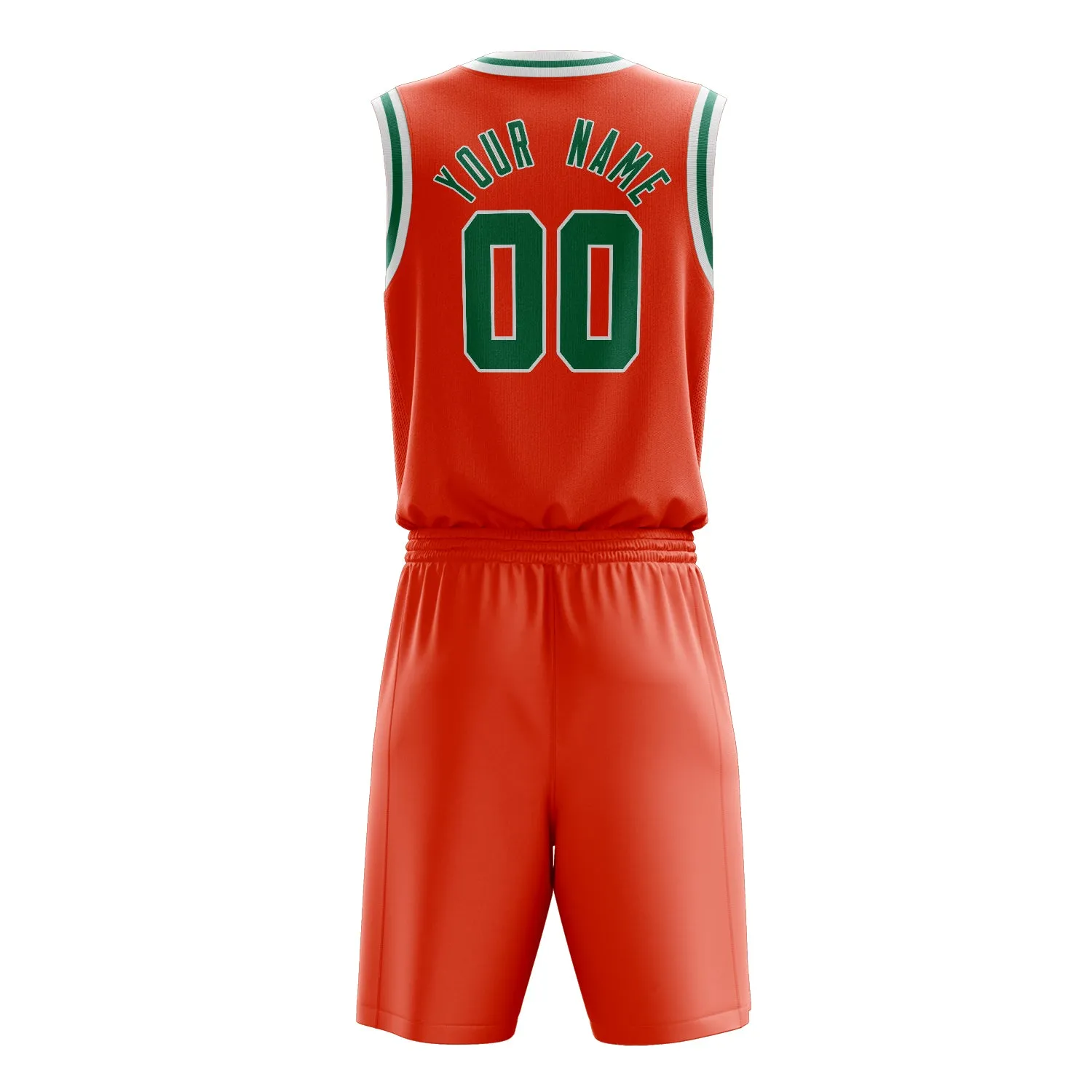 Custom Orange Kelly Green Solid Color Basketball Set sold by Tailorly product image thumbnail 4
