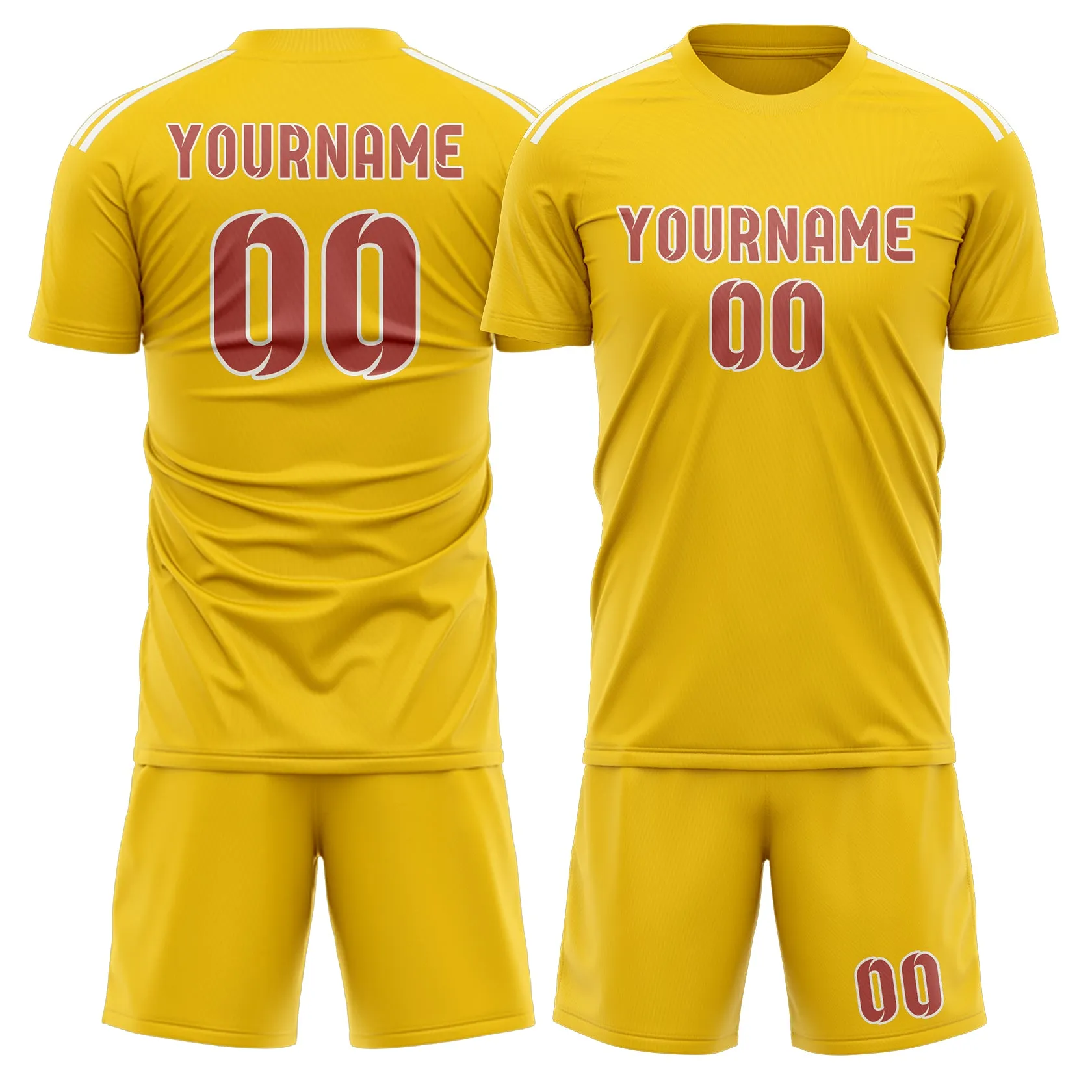 Custom Gold Copper Rose Soccer Set sold by Tailorly