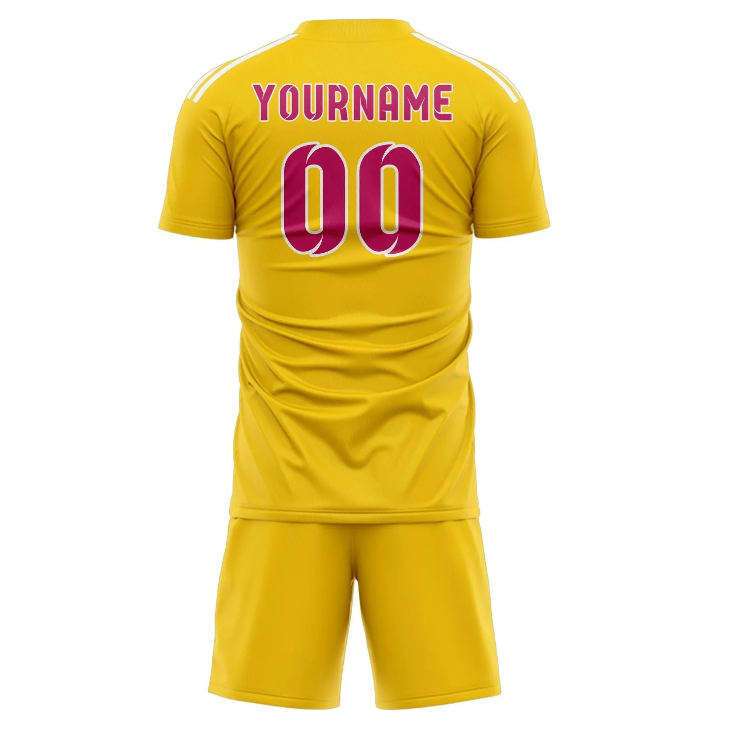 Custom Gold Pink Soccer Set sold by Tailorly product image thumbnail 3