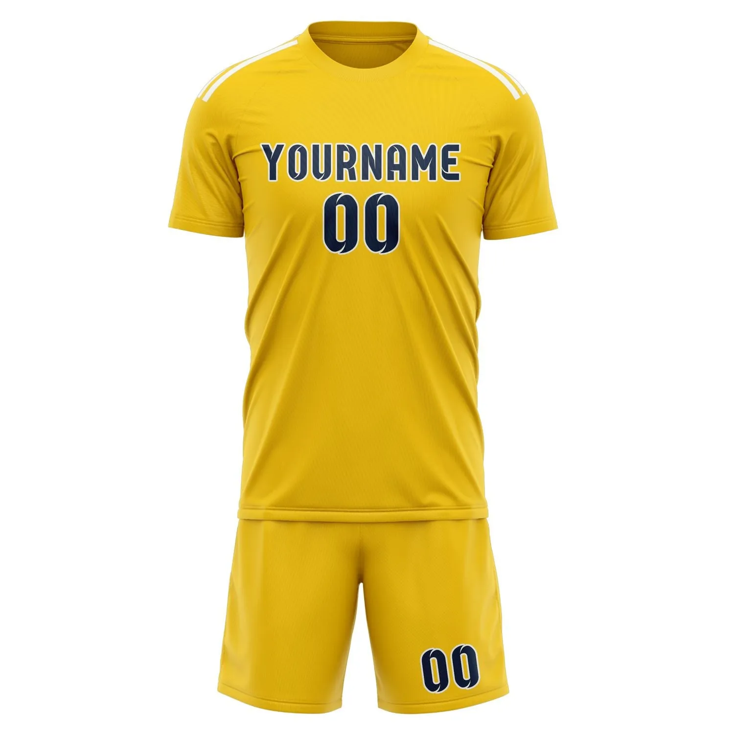 Custom Gold Blue Soccer Set sold by Tailorly product image thumbnail 2