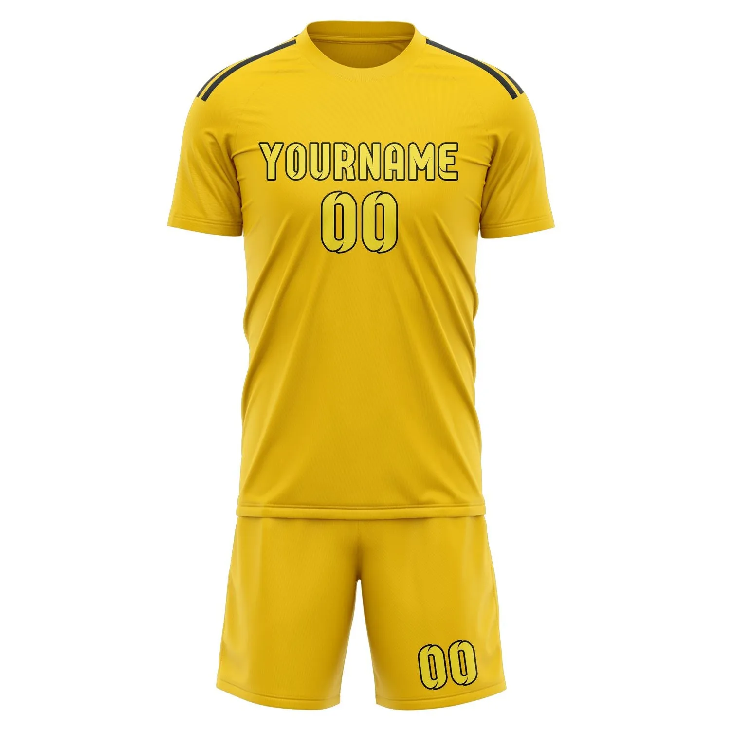 Custom Gold Light Yellow Soccer Set sold by Tailorly product image thumbnail 2