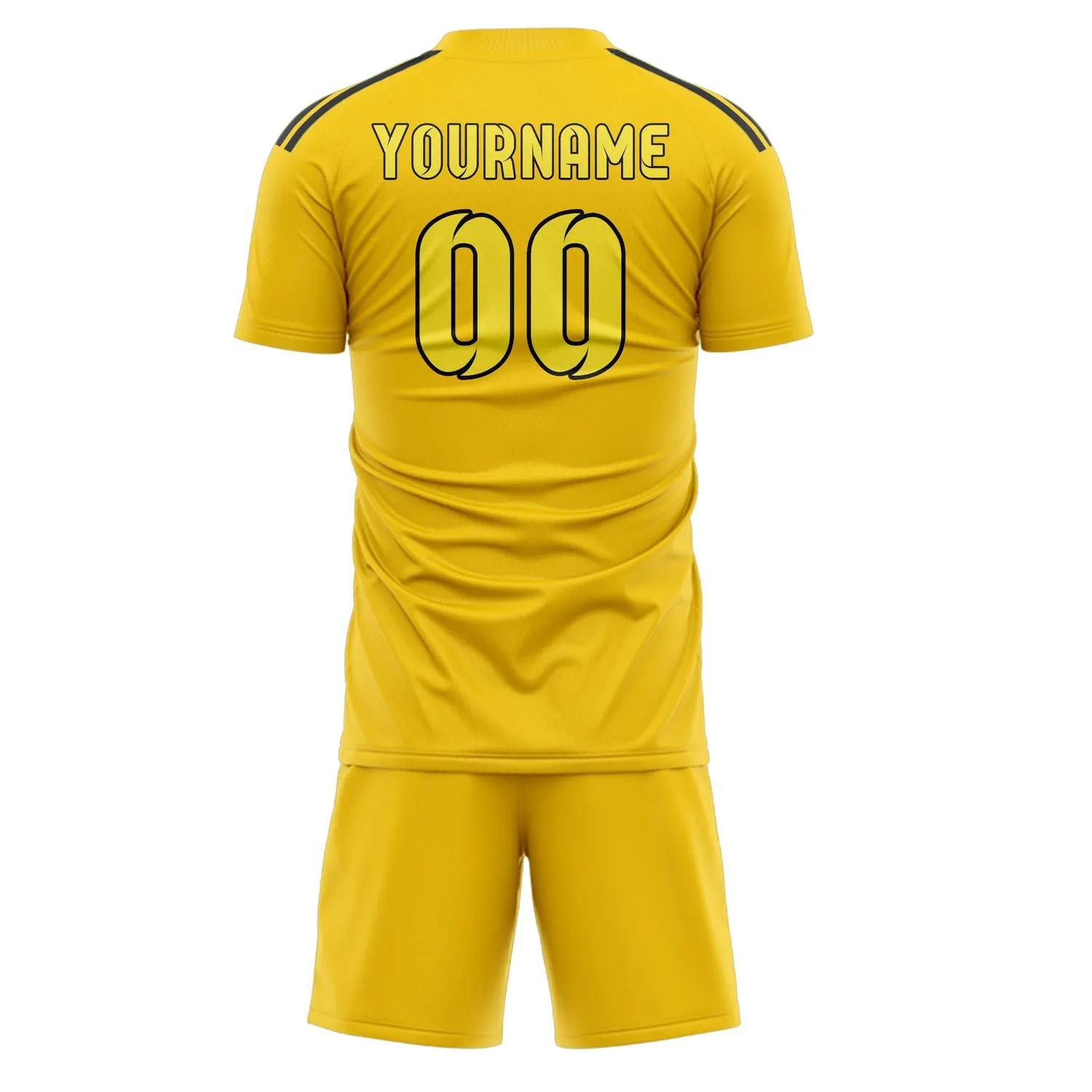 Custom Gold Light Yellow Soccer Set sold by Tailorly product image thumbnail 3