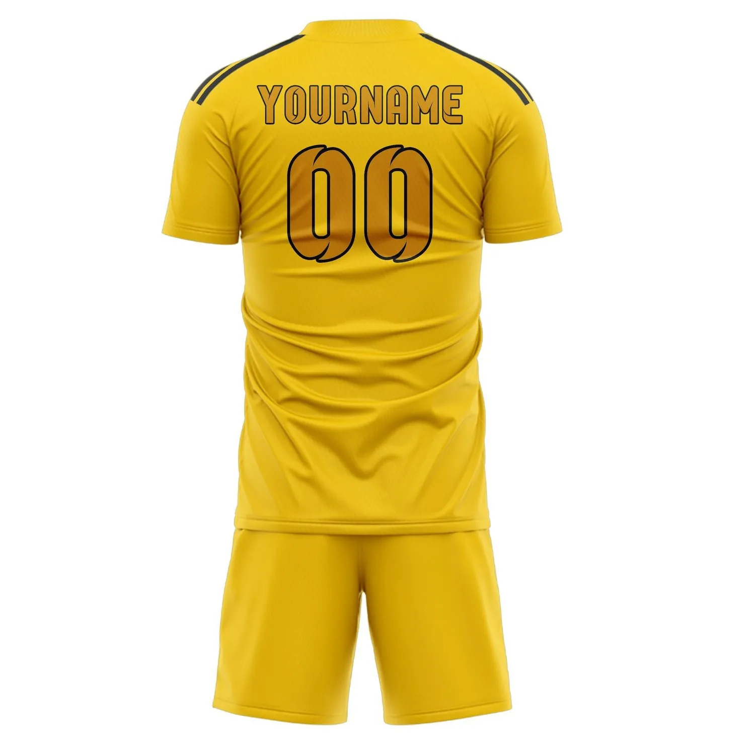 Custom Gold Yellow Soccer Set sold by Tailorly product image thumbnail 3