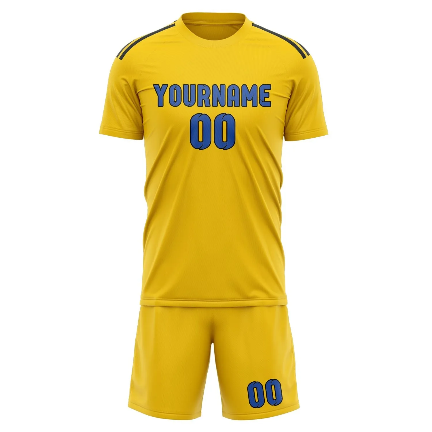 Custom Gold Sky Blue Soccer Set sold by Tailorly product image thumbnail 2