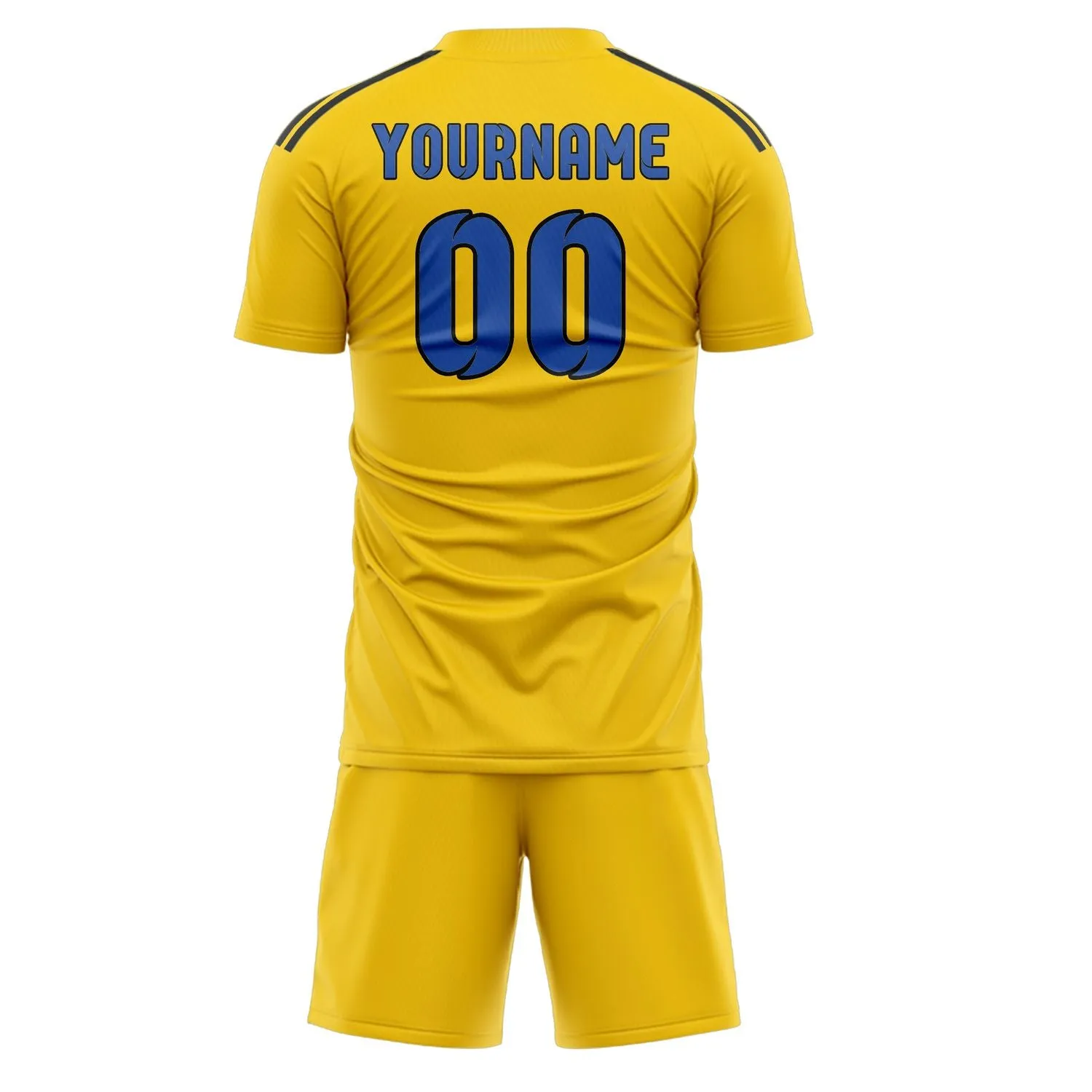 Custom Gold Sky Blue Soccer Set sold by Tailorly product image thumbnail 3