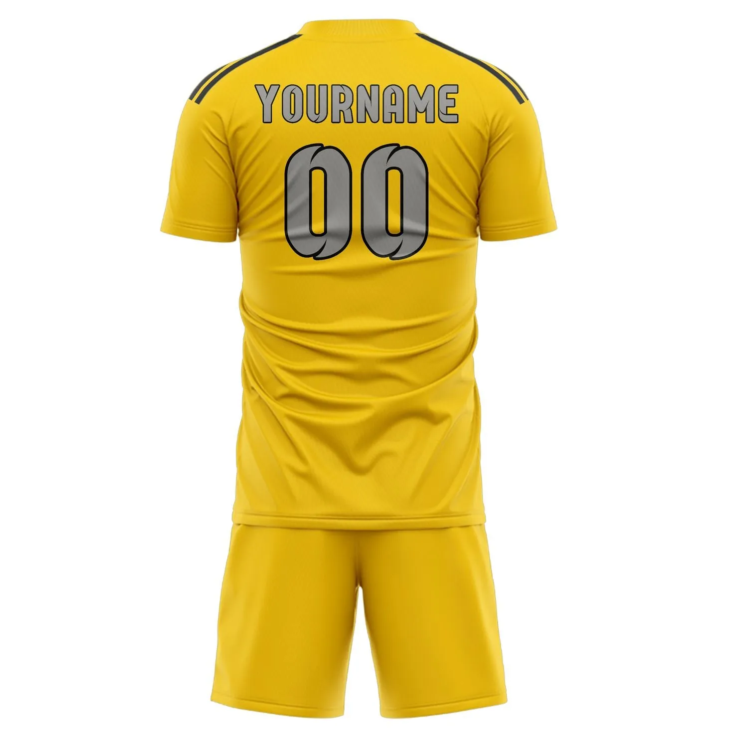 Custom Gold Gray Soccer Set sold by Tailorly product image thumbnail 3