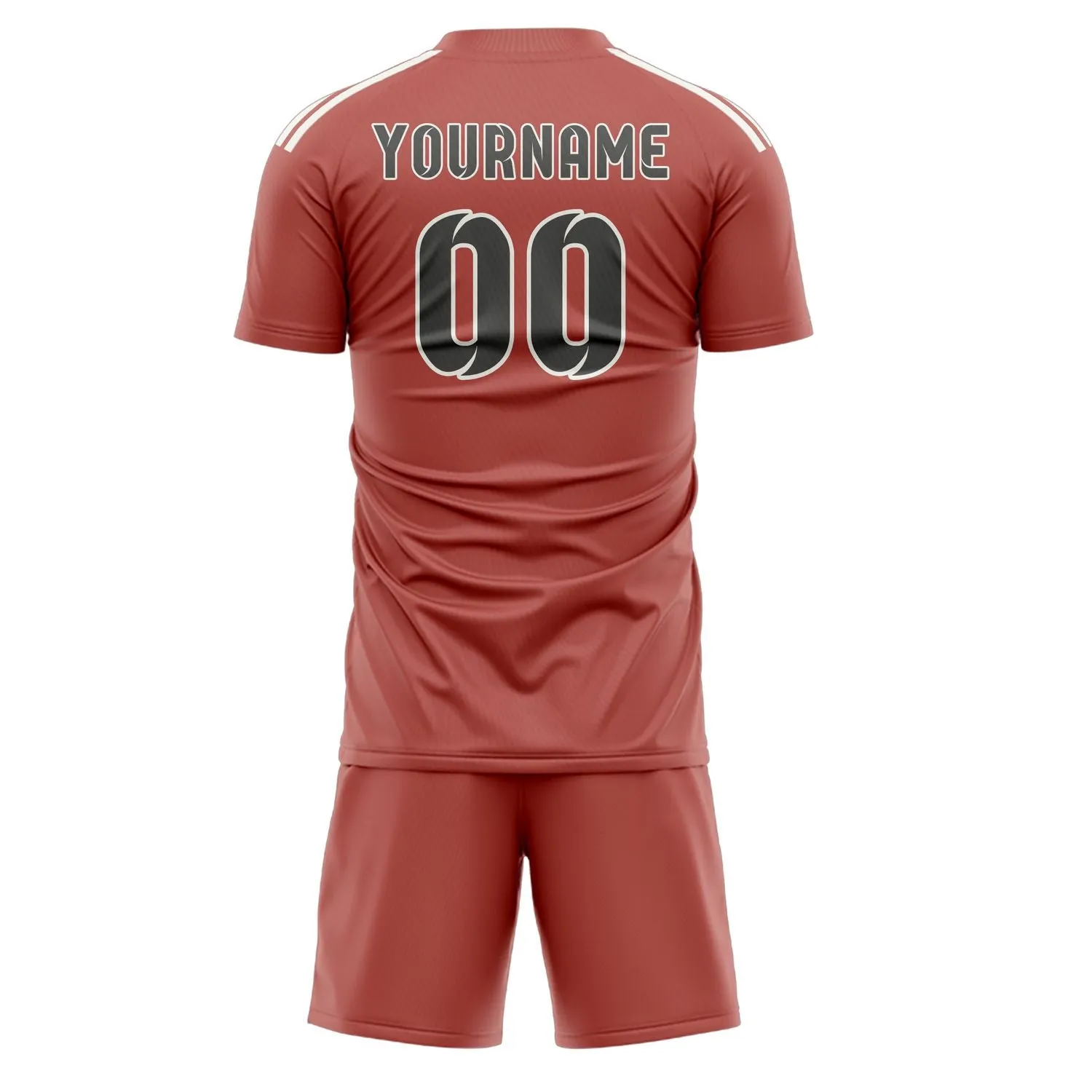 Custom Copper Rose Dark Grey Soccer Set sold by Tailorly product image thumbnail 3