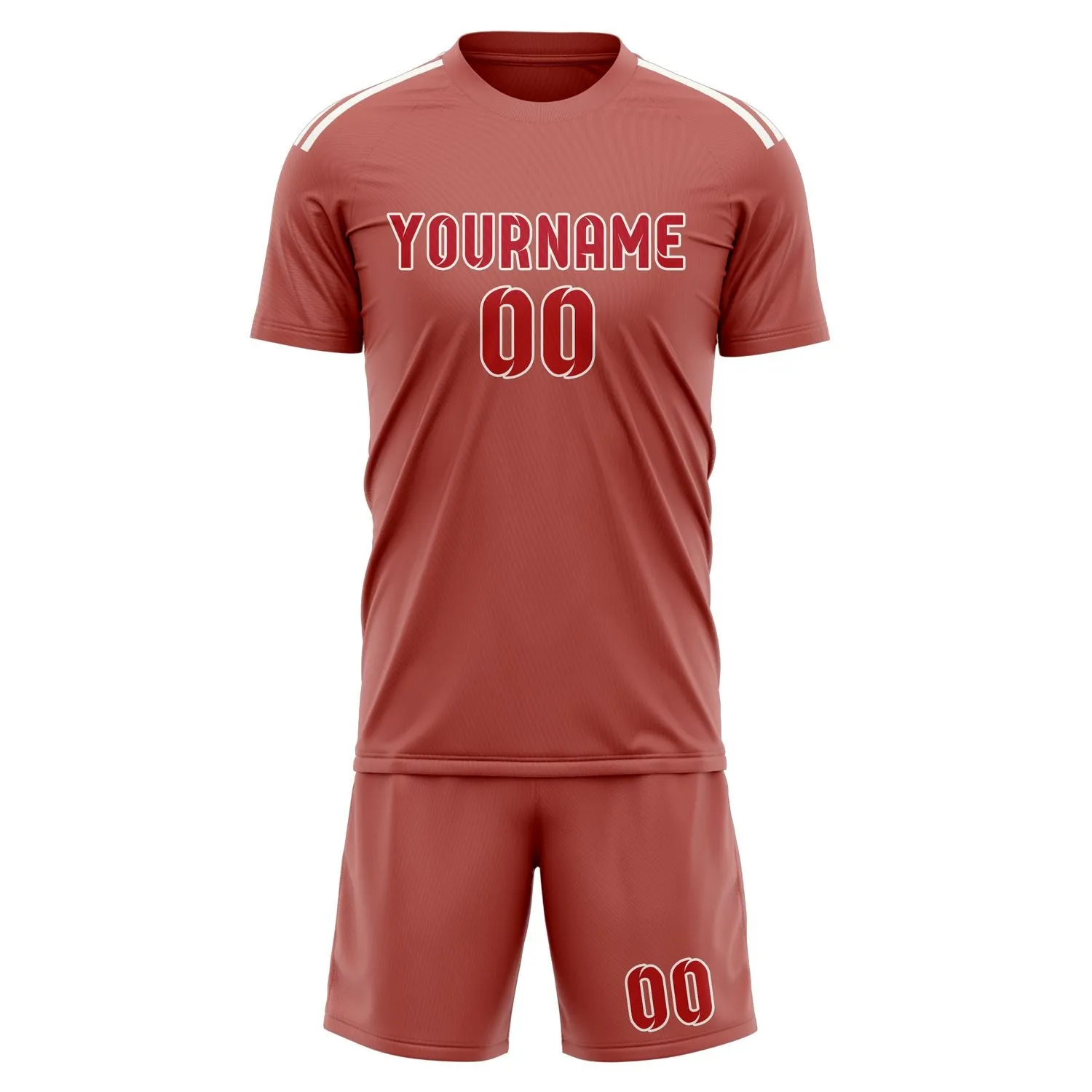 Custom Copper Rose Red Soccer Set sold by Tailorly product image thumbnail 2