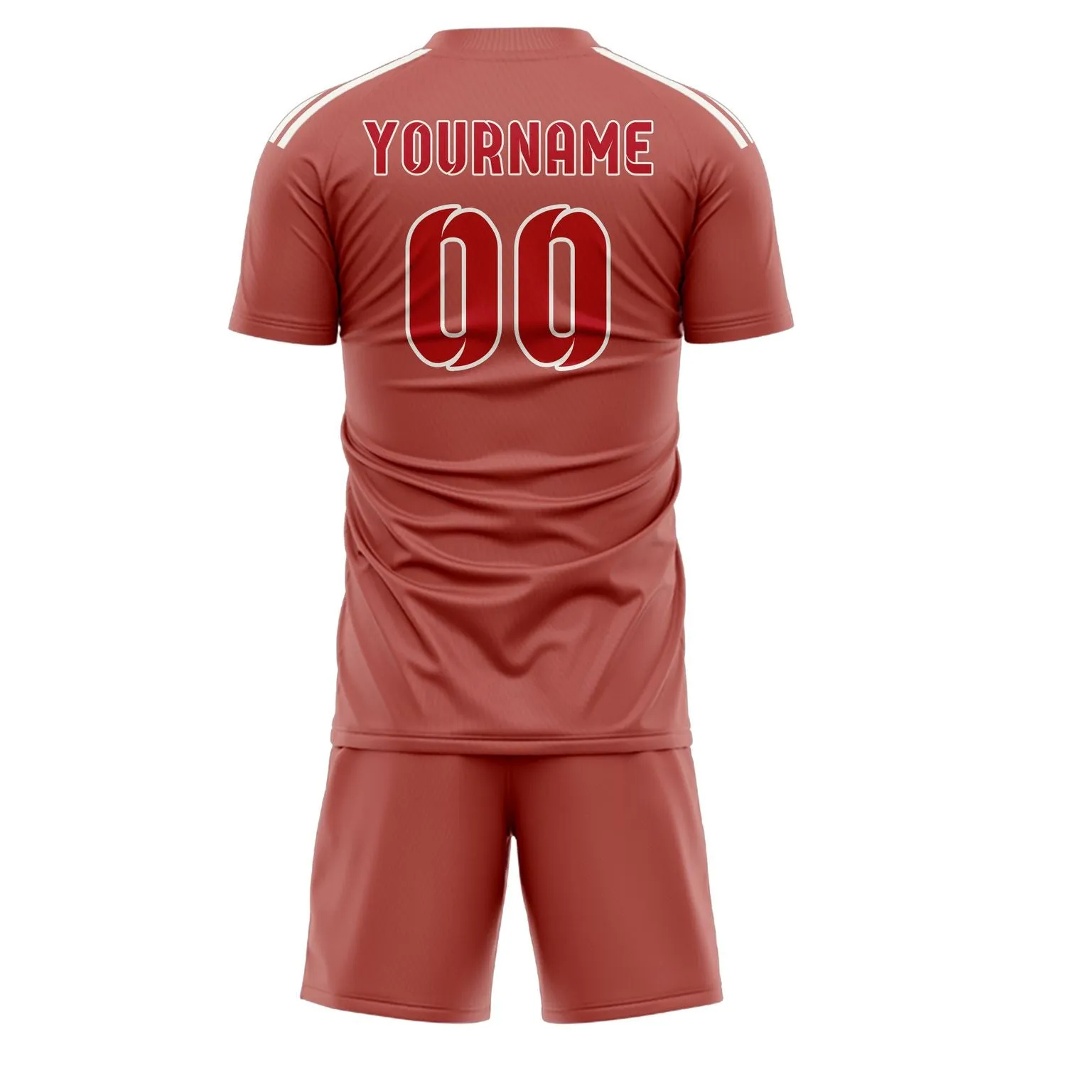 Custom Copper Rose Red Soccer Set sold by Tailorly product image thumbnail 3