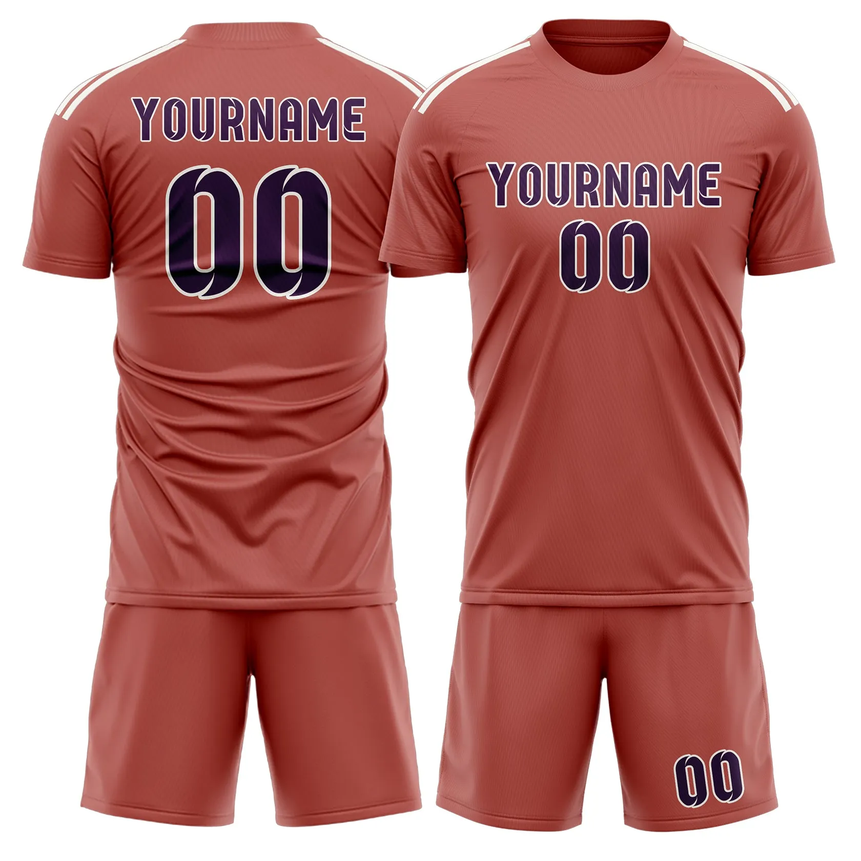 Custom Copper Rose Purple Soccer Set sold by Tailorly