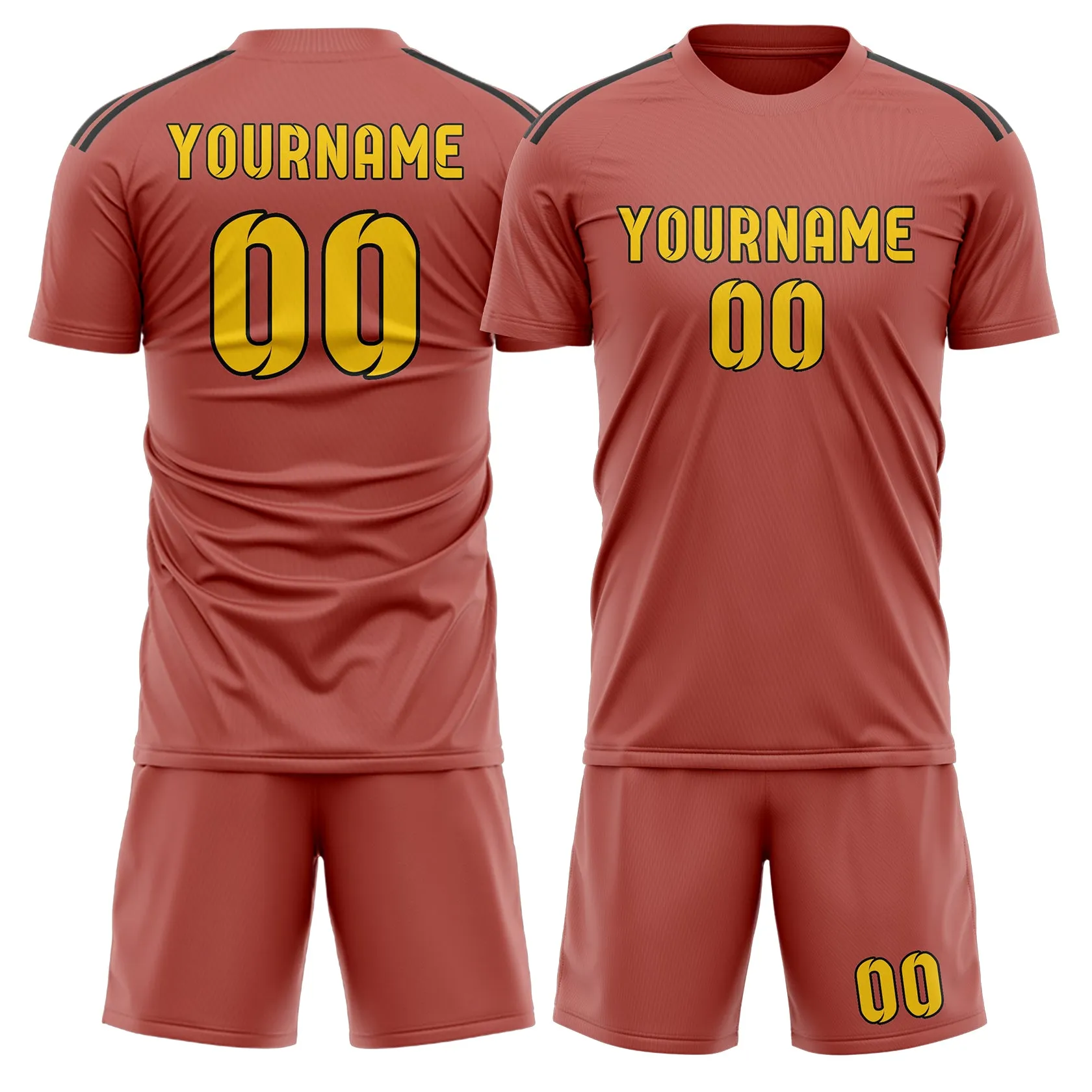 Custom Copper Rose Gold Soccer Set sold by Tailorly