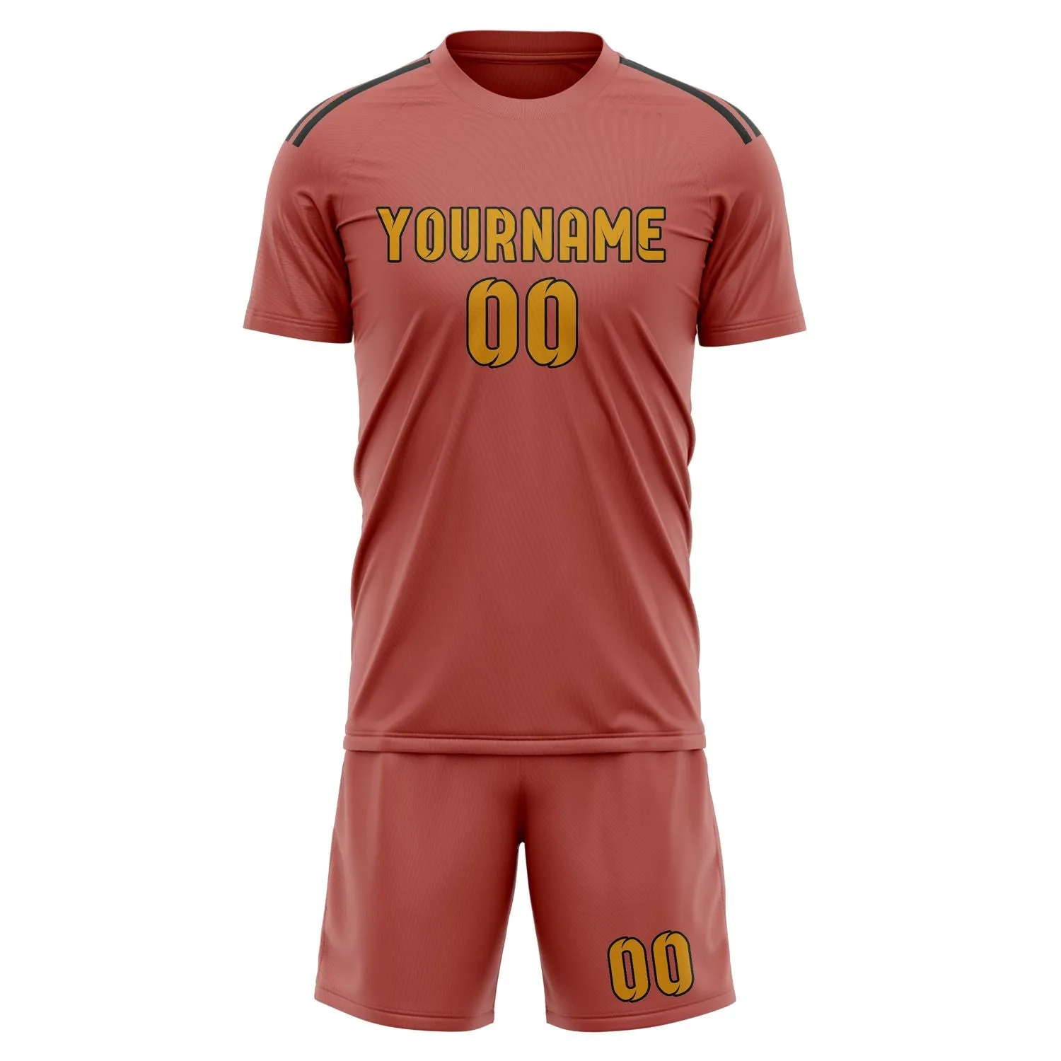 Custom Copper Rose Yellow Soccer Set sold by Tailorly product image thumbnail 2