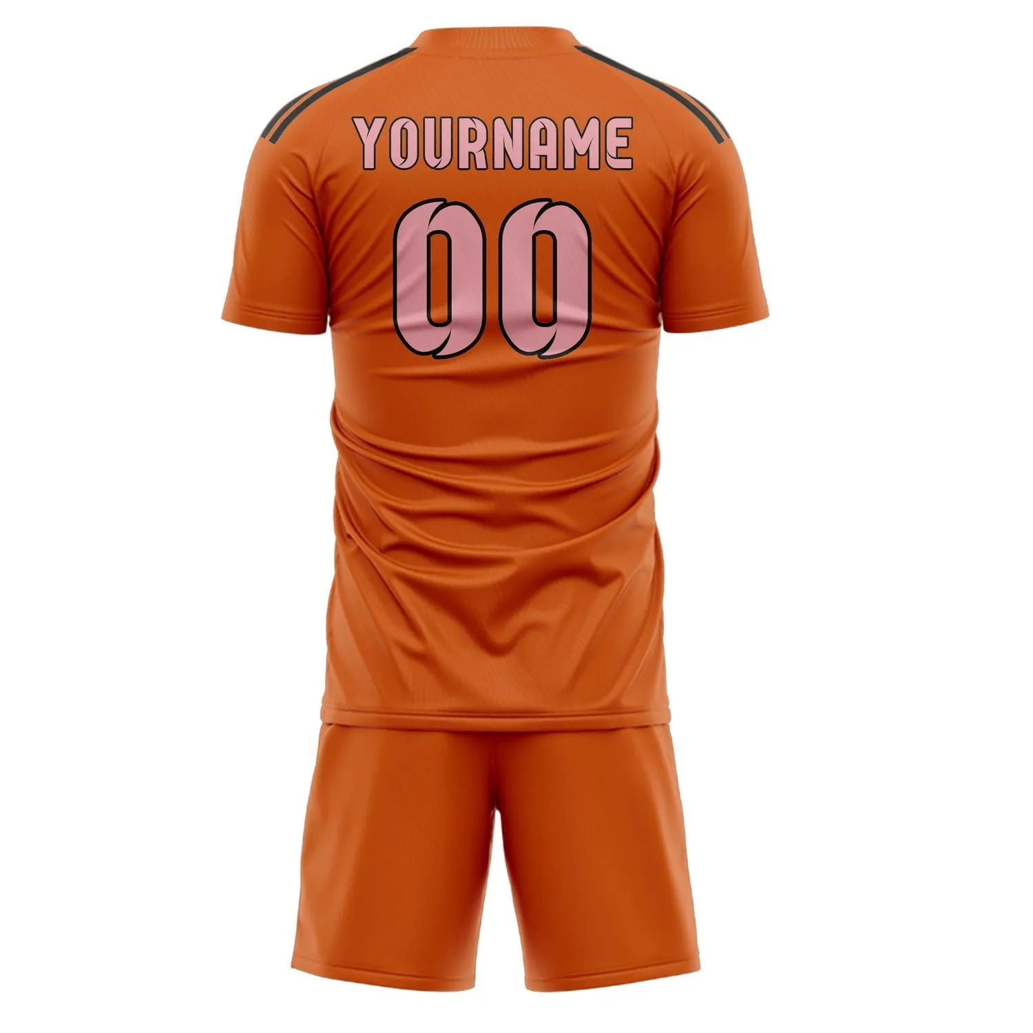 Custom Orange Light Pink Soccer Set sold by Tailorly product image thumbnail 3
