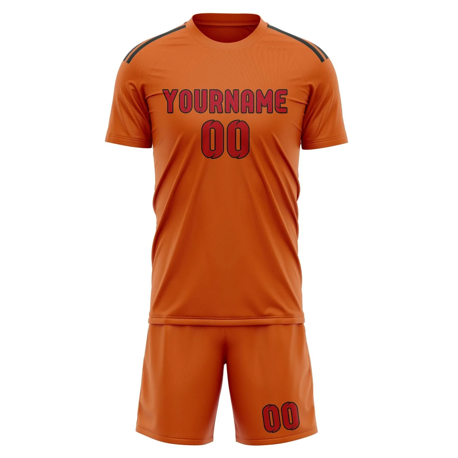 Custom Orange Red Soccer Set sold by Tailorly product image thumbnail 2