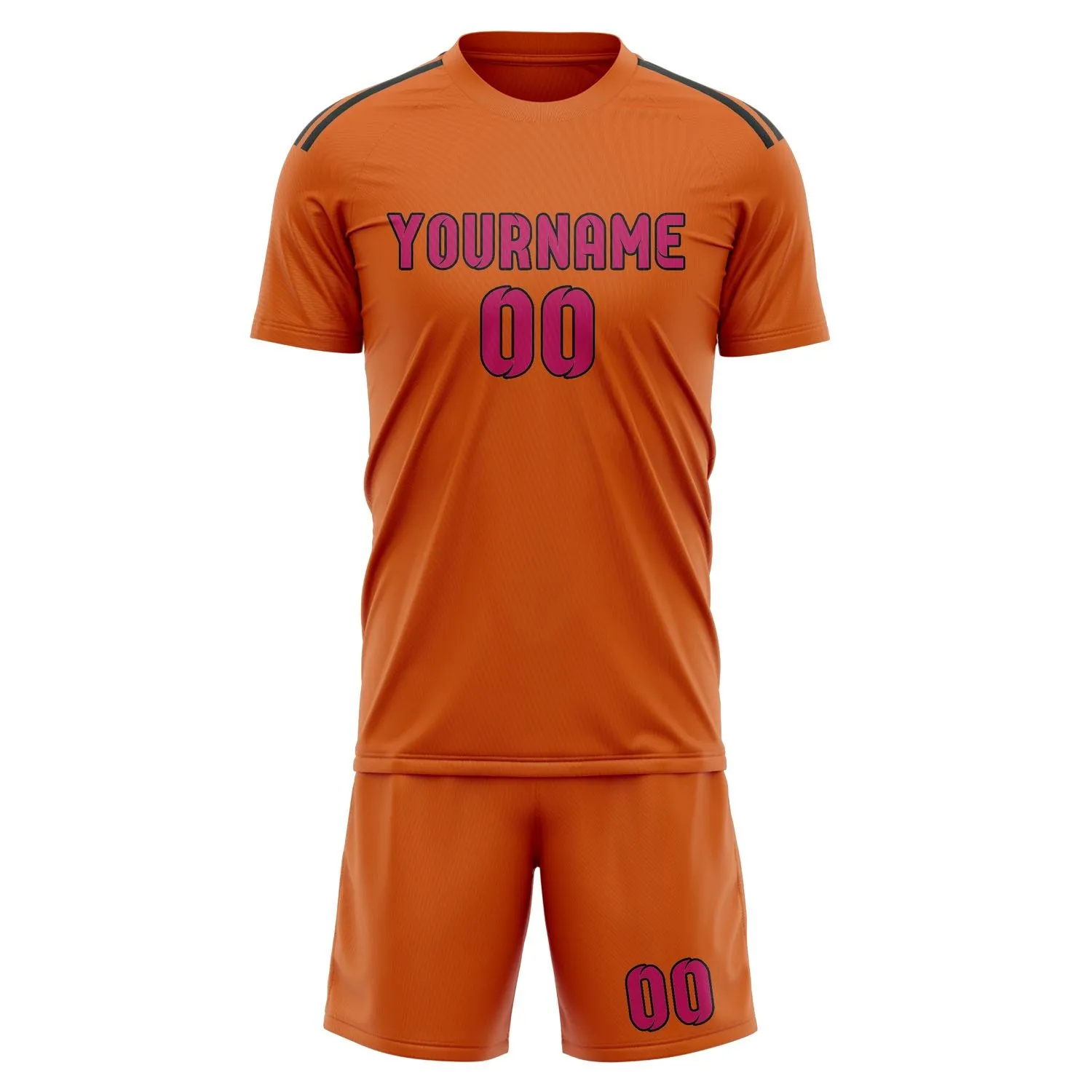 Custom Orange Pink Soccer Set sold by Tailorly product image thumbnail 2