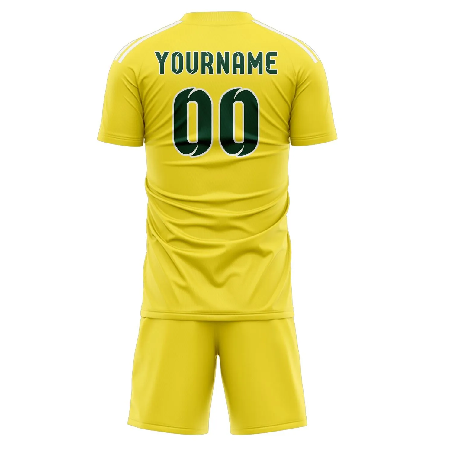 Custom Light Yellow Green Soccer Set sold by Tailorly product image thumbnail 3