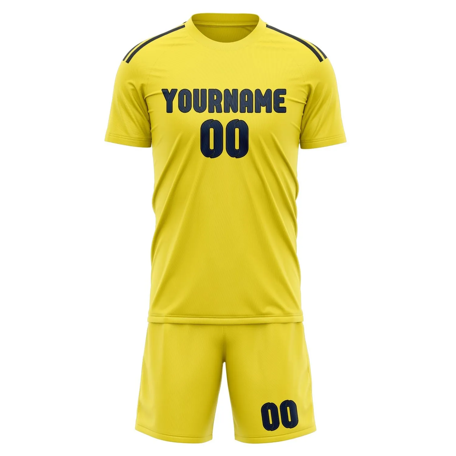 Custom Light Yellow Blue Soccer Set sold by Tailorly product image thumbnail 2