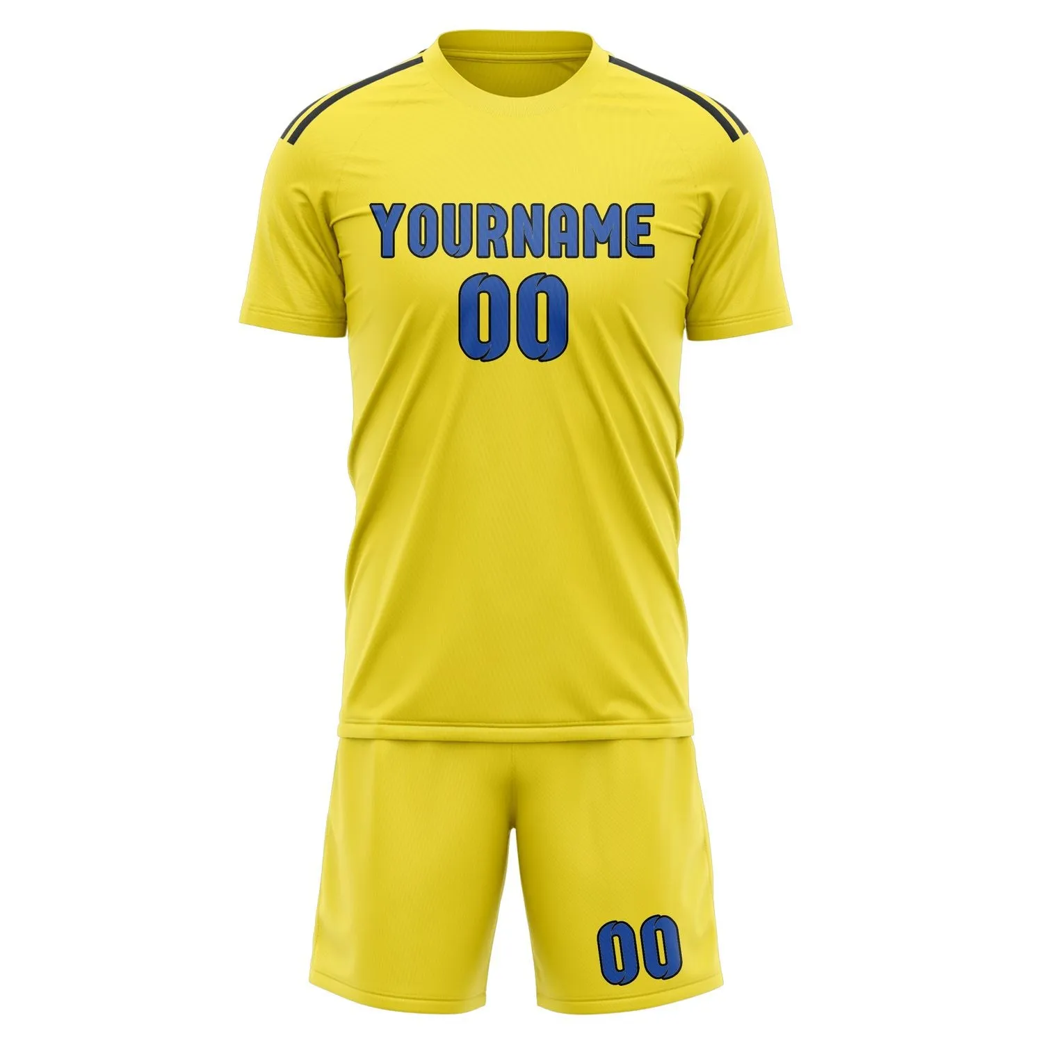 Custom Light Yellow Sky Blue Soccer Set sold by Tailorly product image thumbnail 2