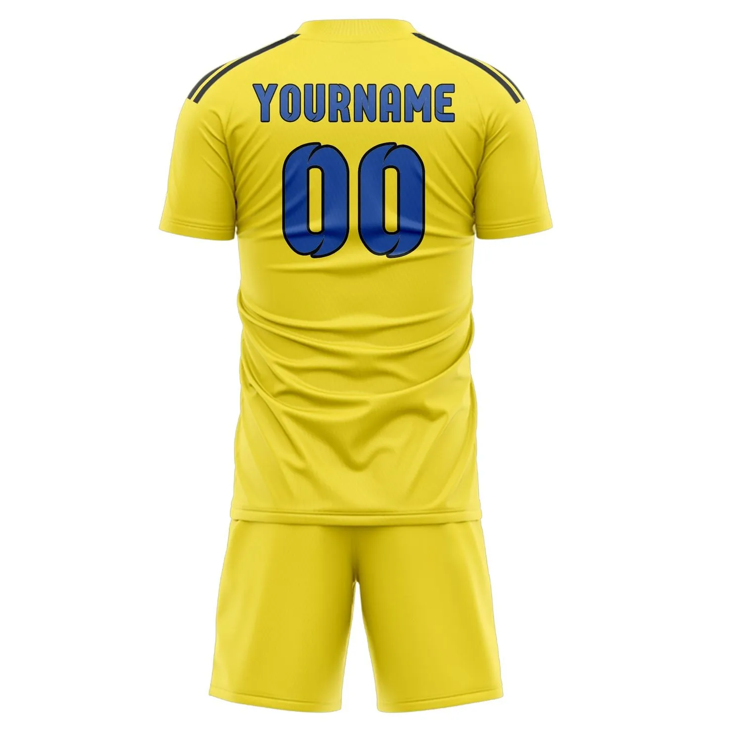 Custom Light Yellow Sky Blue Soccer Set sold by Tailorly product image thumbnail 3