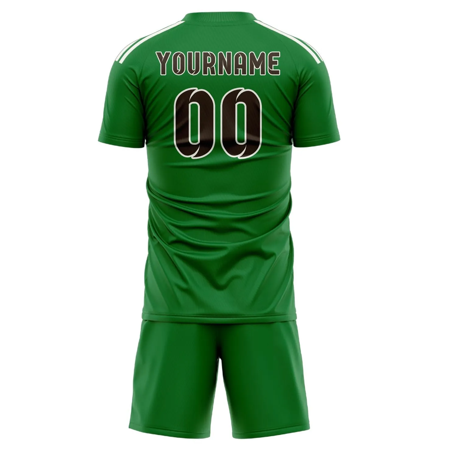 Custom Emerald Green Brown Soccer Set sold by Tailorly product image thumbnail 3