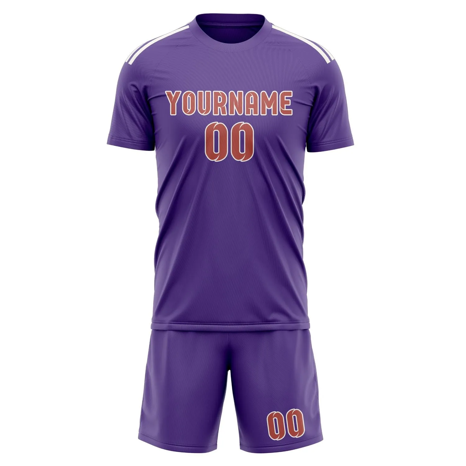 Custom Light Purple Copper Rose Soccer Set sold by Tailorly product image thumbnail 2