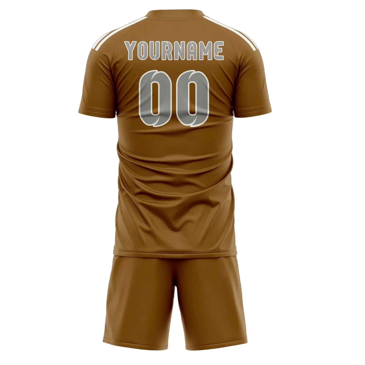 Custom Khaki Gray Soccer Set sold by Tailorly product image thumbnail 3