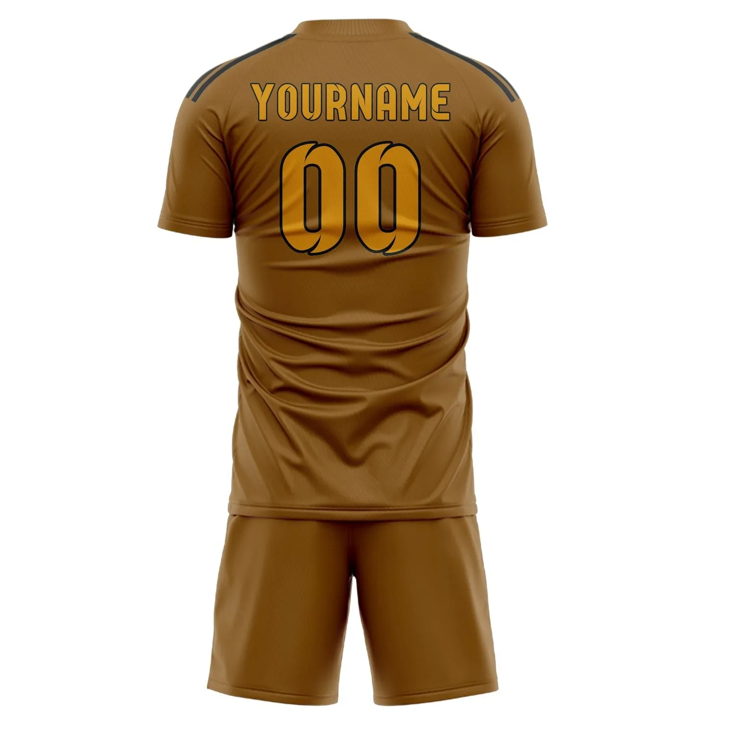 Custom Khaki Yellow Soccer Set sold by Tailorly product image thumbnail 3