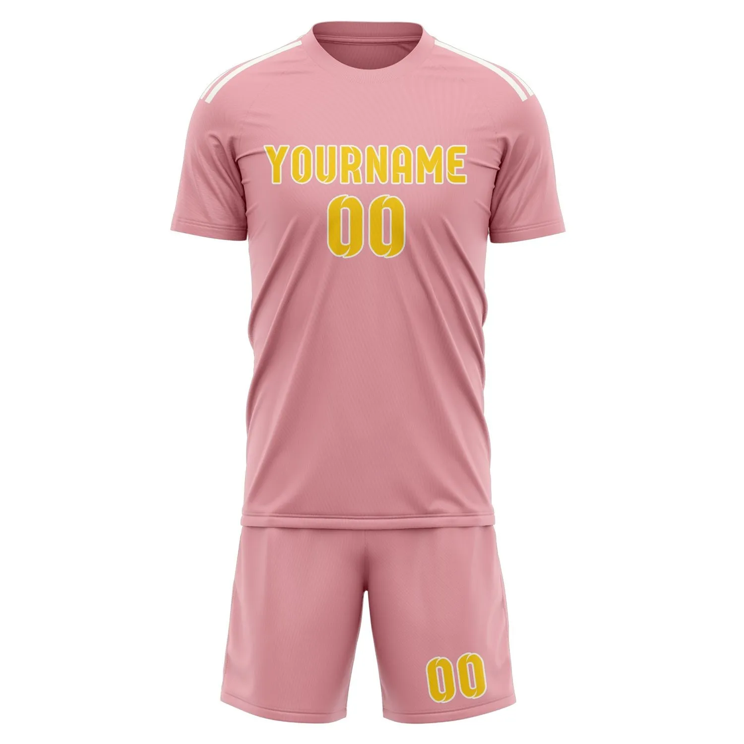 Custom Light Pink Gold Soccer Set sold by Tailorly product image thumbnail 2