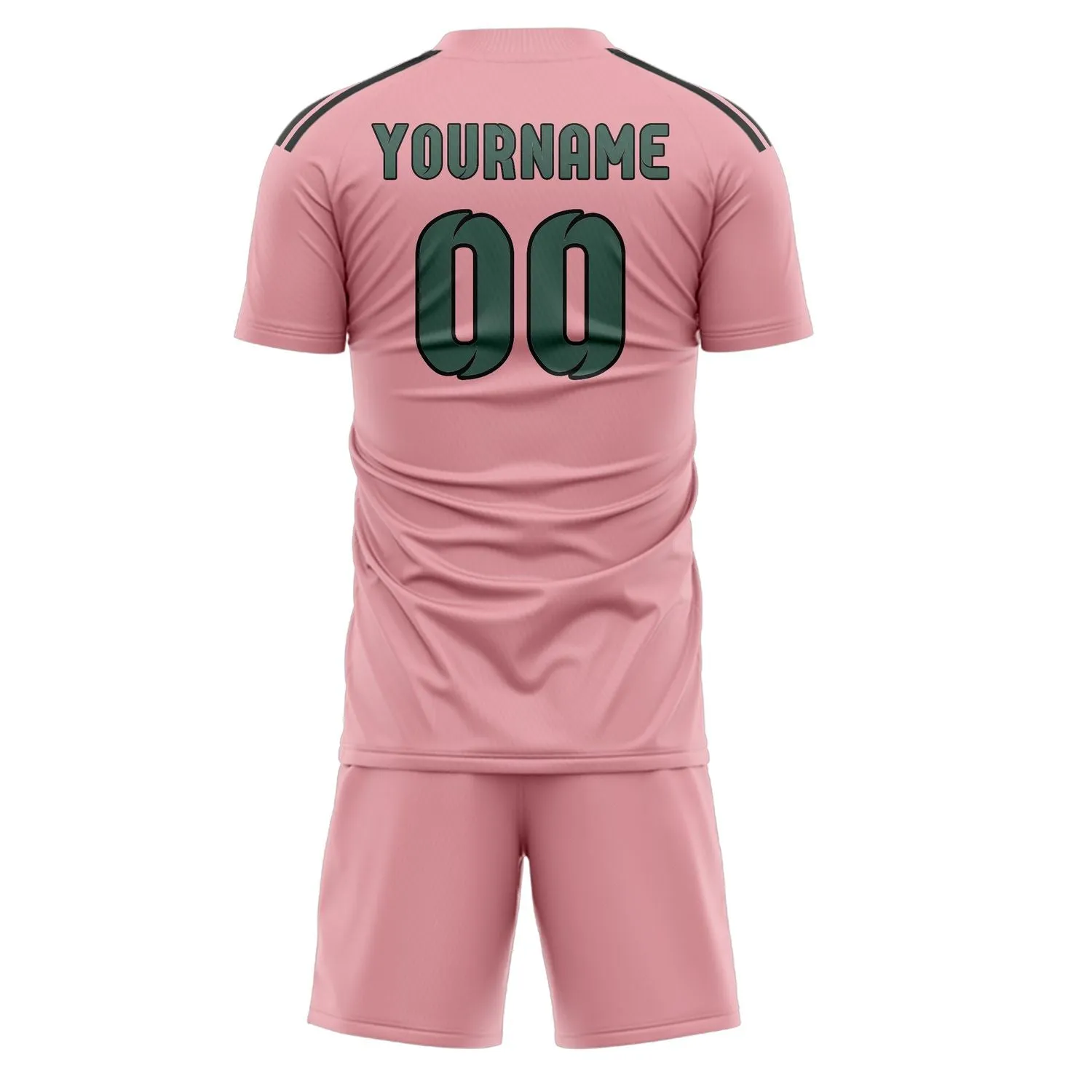 Custom Light Pink Blue Green Soccer Set sold by Tailorly product image thumbnail 3