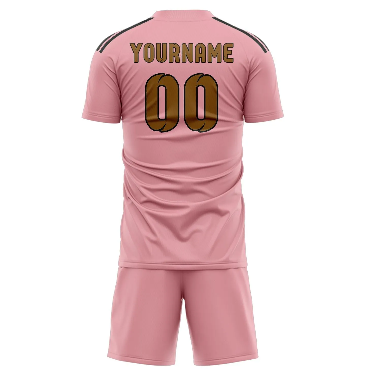 Custom Light Pink Khaki Soccer Set sold by Tailorly product image thumbnail 3