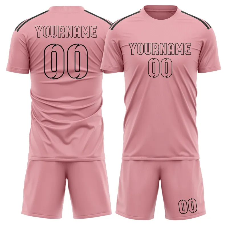 Custom Light Pink Light Pink Soccer Set made by Tailorly