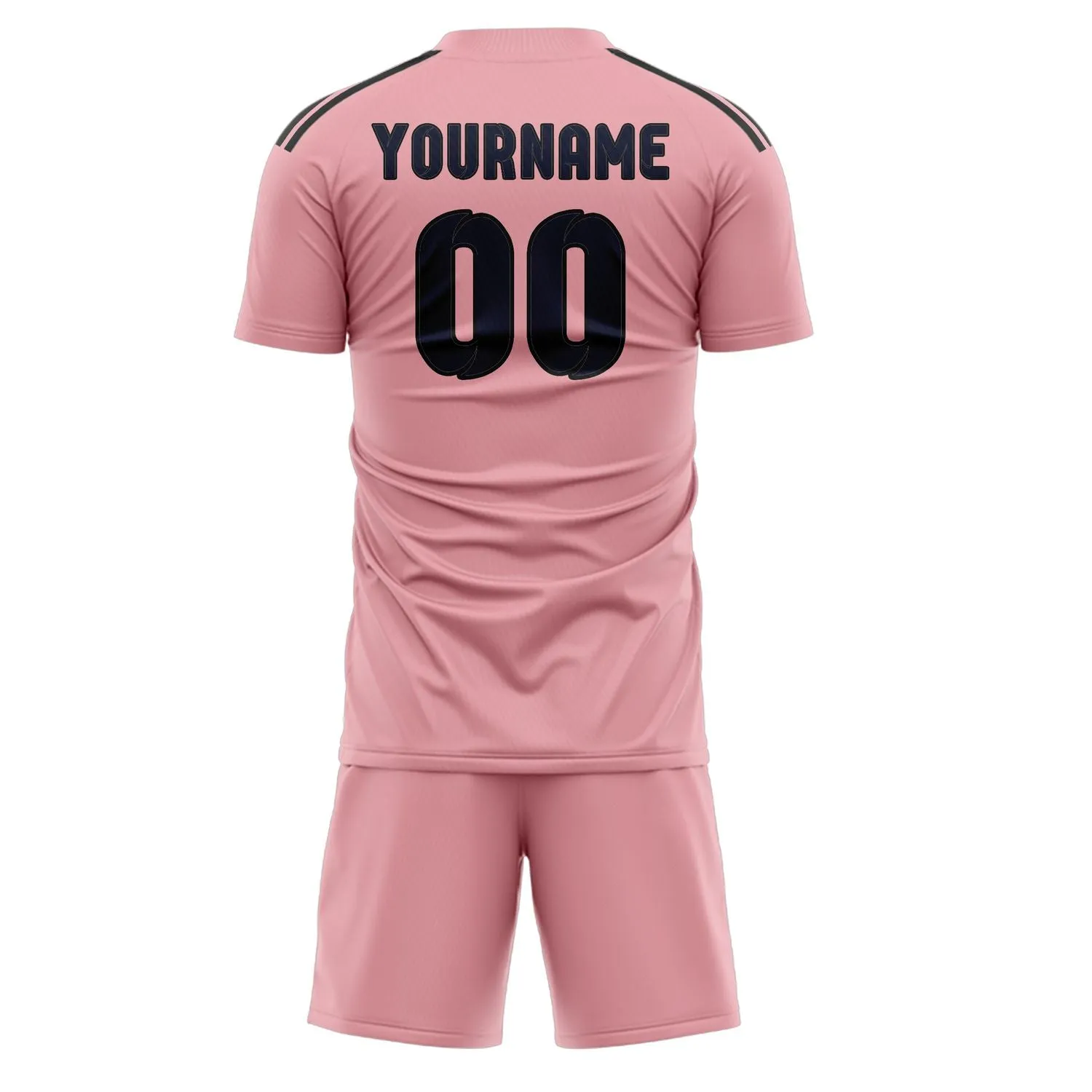Custom Light Pink Navy Soccer Set sold by Tailorly product image thumbnail 3