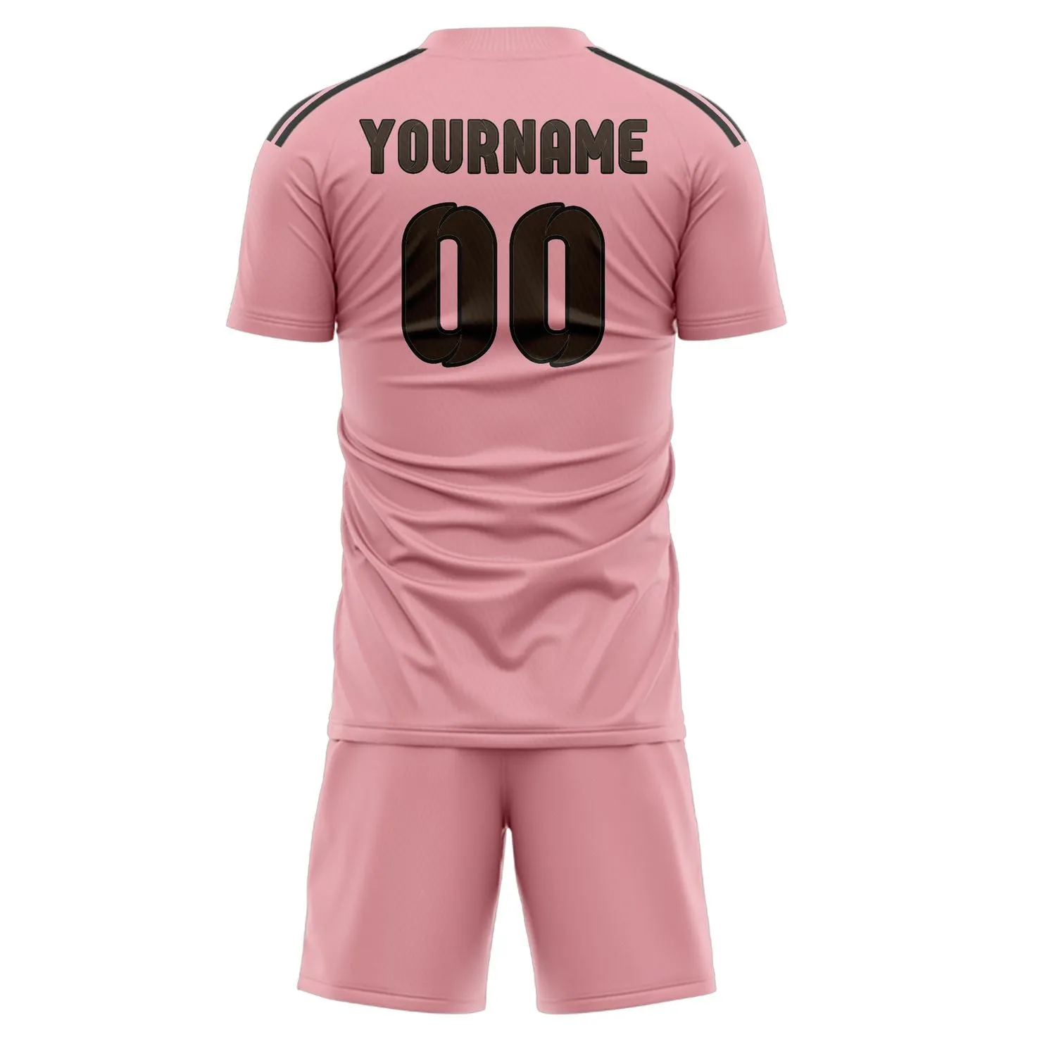 Custom Light Pink Brown Soccer Set sold by Tailorly product image thumbnail 3