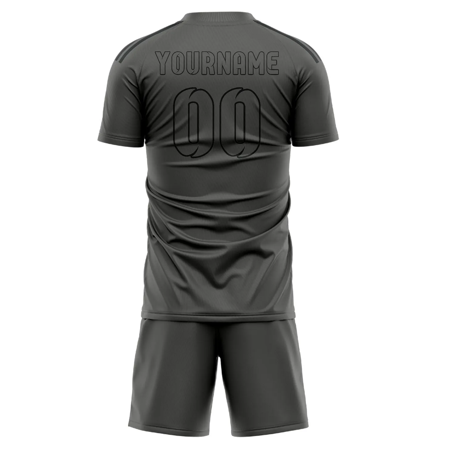 Custom Dark Grey Dark Grey Soccer Set sold by Tailorly product image thumbnail 3