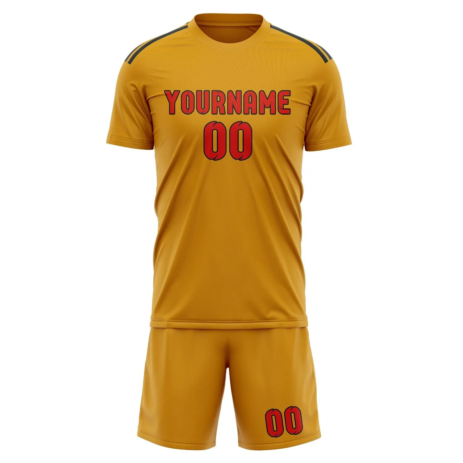 Custom Yellow Orange Red Soccer Set sold by Tailorly product image thumbnail 2