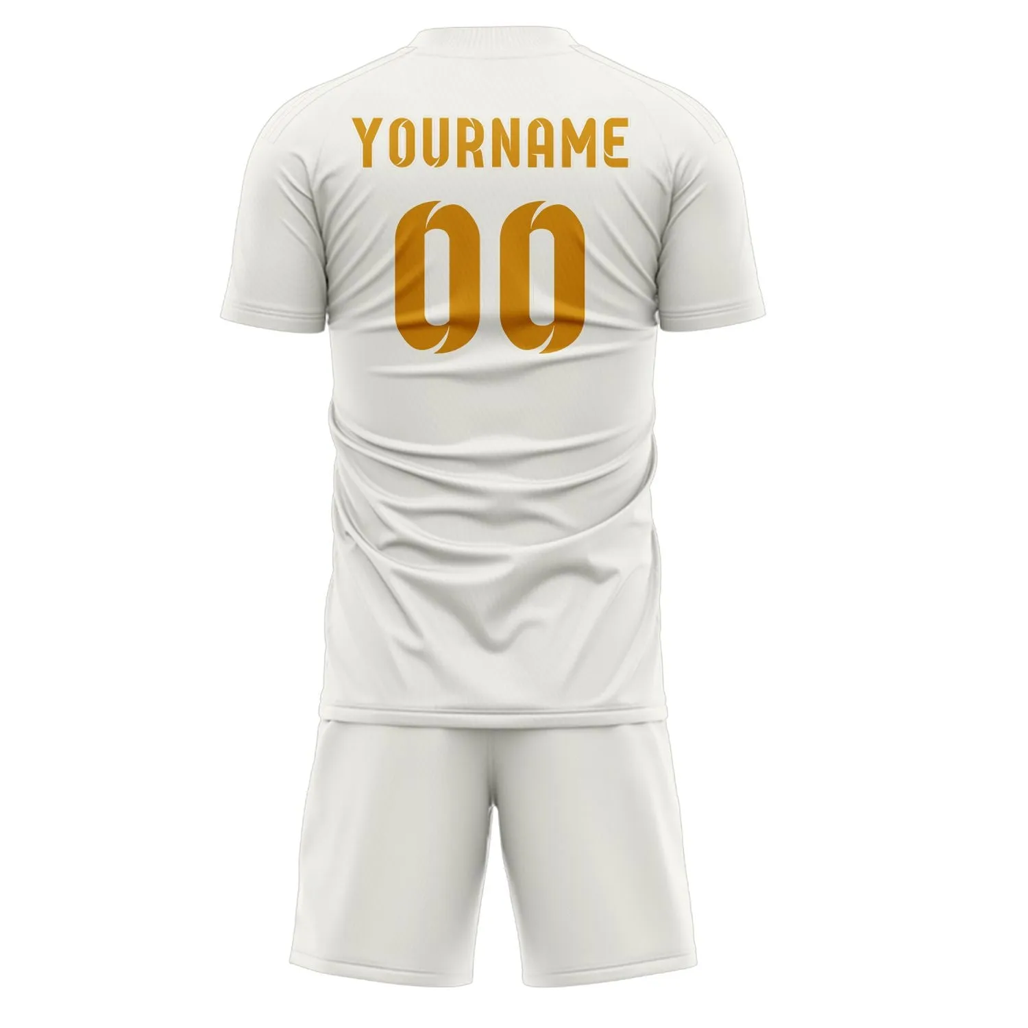 Custom White Yellow Soccer Set sold by Tailorly product image thumbnail 3