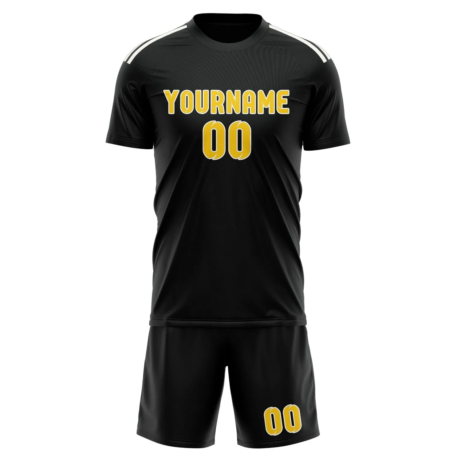Custom Black Gold Soccer Set sold by Tailorly product image thumbnail 2