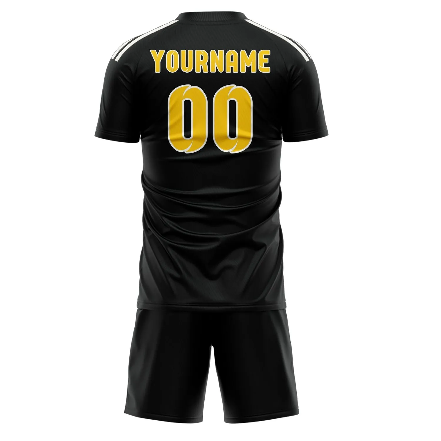 Custom Black Gold Soccer Set sold by Tailorly product image thumbnail 3