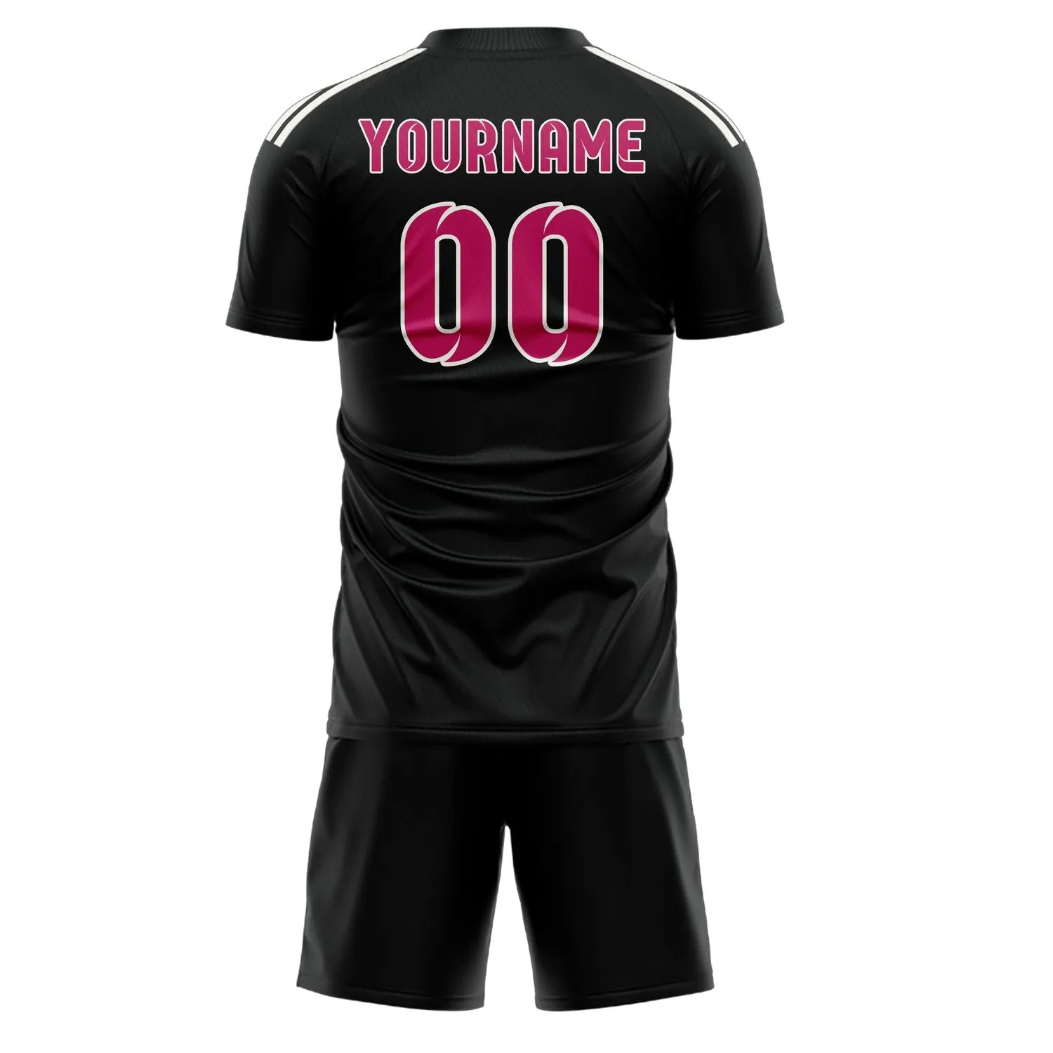 Custom Black Pink Soccer Set sold by Tailorly product image thumbnail 3