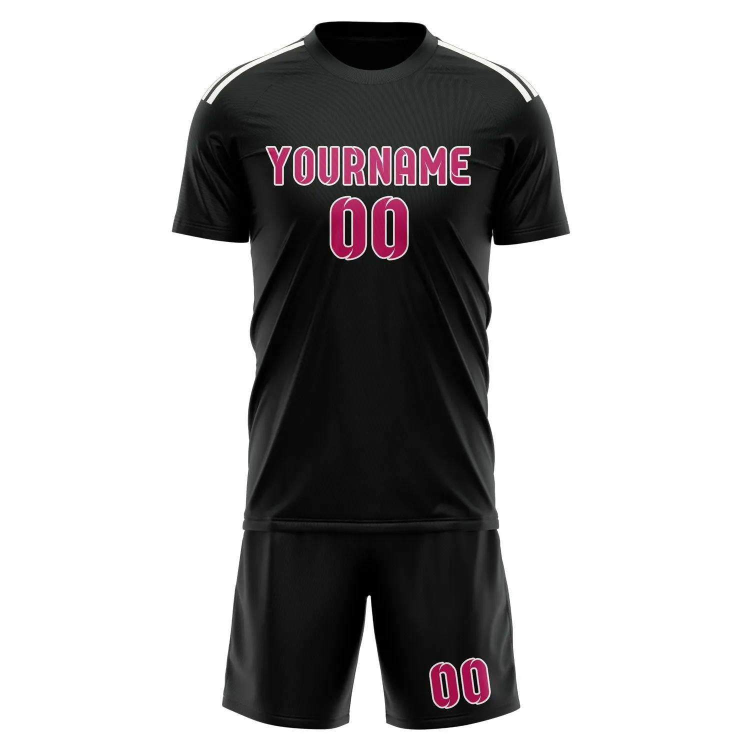 Custom Black Pink Soccer Set sold by Tailorly product image thumbnail 2