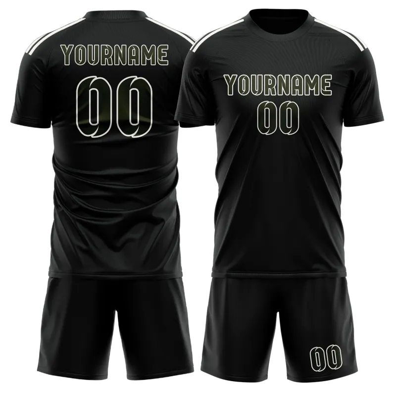 Custom Black Olive Soccer Set made by Tailorly