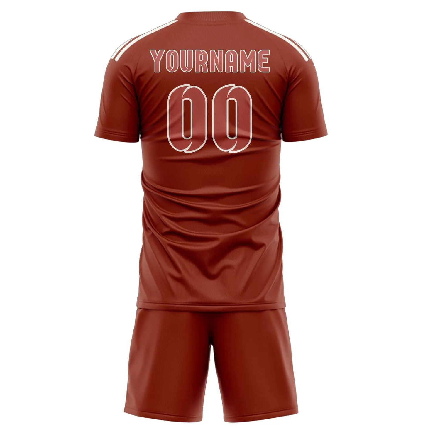 Custom Coral Red Copper Rose Soccer Set sold by Tailorly product image thumbnail 3
