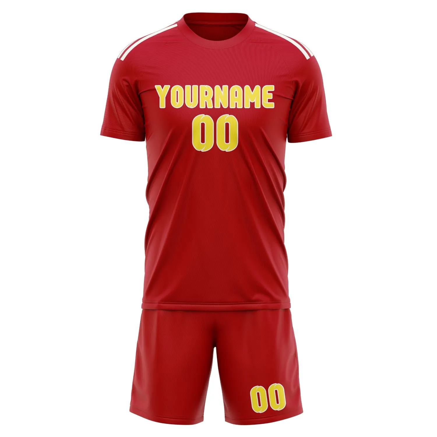 Custom Red Light Yellow Soccer Set sold by Tailorly product image thumbnail 2