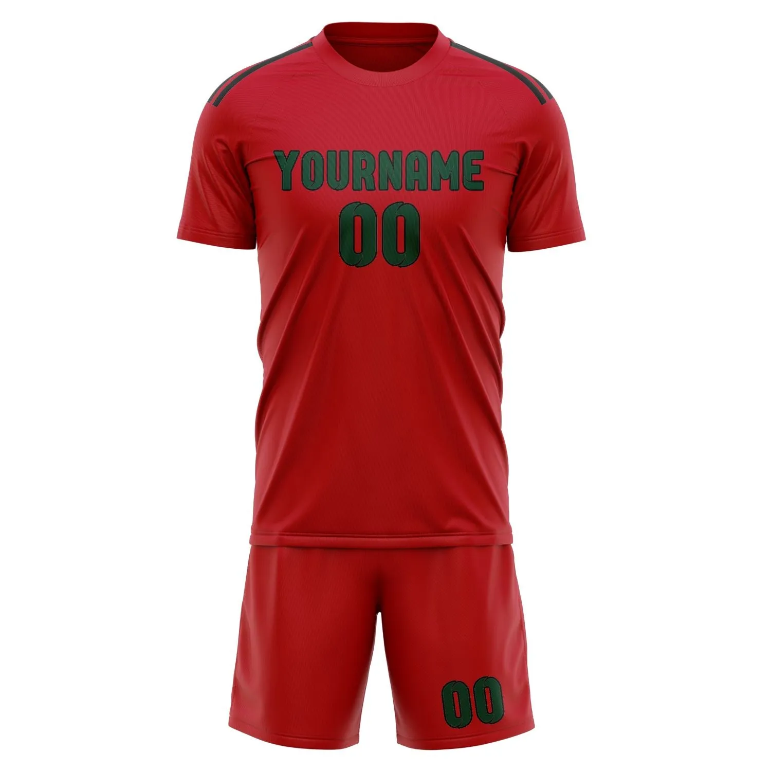 Custom Red Green Soccer Set sold by Tailorly product image thumbnail 2